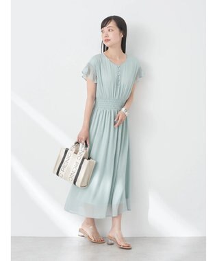 earth music&ecology シャーリングワンピース Black