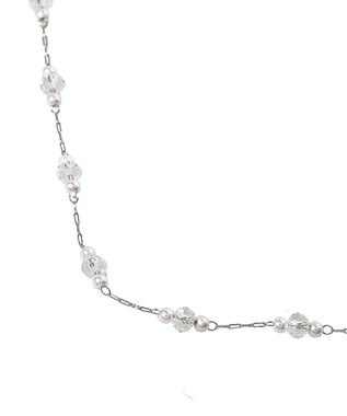 earth music&ecology プチビーズＭＩＸネックレス Silver