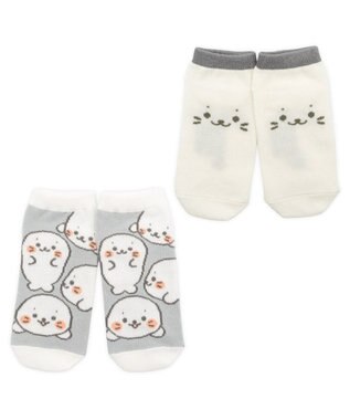 Mother garden しろたん スニーカー丈ソックス 2足セット 《顔ぼん・いっぱいいるよ》 13～16cm/17～20cm
