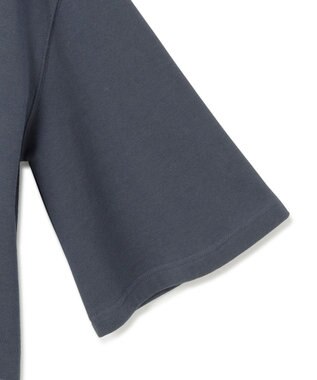 23区 S 【洗える】ライトコットンテリー ワイドスリーブ ロゴ カットソー ダルブルー系