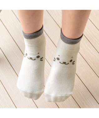 Mother garden しろたん スニーカー丈ソックス 2足セット 《顔ぼん・いっぱいいるよ》 13～16cm/17～20cm 顔ぼん・いっぱいいるよ