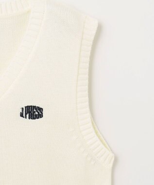 J.PRESS KIDS 【140-170cm】ロゴ入りニット ベスト オフホワイト系