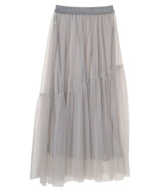 Green Parks ・ＥＬＥＮＣＡＲＥ　ＤＵＥ　２ｗａｙチュールキリカエスカート Gray