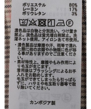 earth music&ecology フロントジップジャンスカ Glen Check