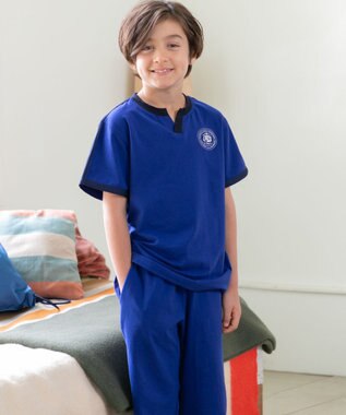 J.PRESS KIDS 【S-Lサイズ】ナップザック付き ルームウェア 上下セット ブルー系