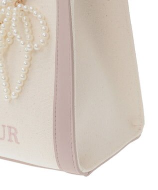 Maison de FLEUR チャーム付きスクエア2Wayバッグ Pink