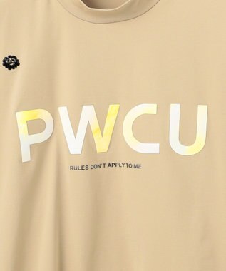 PW CIRCULUS 【吸水速乾 / UV遮蔽率99% UVカット / ストレッチ】【MEN】バックメッシュポケットモックT ゴルフ ベージュ系