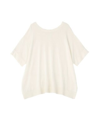 AMERICAN HOLIC 【前後2WAY】ポンチョニット Ivory