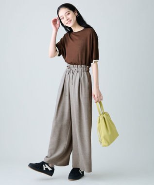 ANY テックリネンツイードパンツ（セットアップ着用可） ベージュ系