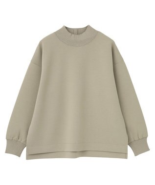 AMERICAN HOLIC ハイネックリブポンチプルオーバー Gray Beige