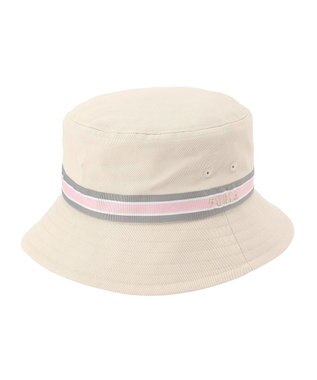 MOONBAT FURLA(フルラ) バケットハット　グログラン巻き ベージュ