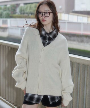 WEGO 【ユニセックス着用ITEM/MLサイズ展開】クロップドカーディガン
