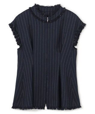 uncrave リネンライクツイル ジレブラウス