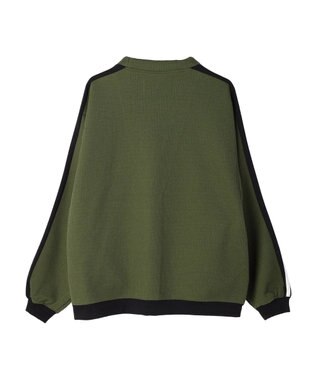 CRAFT STANDARD BOUTIQUE 【リサイクル】ラインカーディガン Khaki