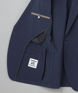 GOTAIRIKU セットアップ可【軽量/ストレッチ】クールマックスサッカーセットアップ ジャケット ネイビー系8