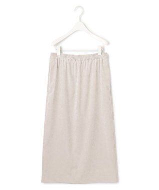 ICB L 【洗える】ストレッチスエード ナロースカート トープ系