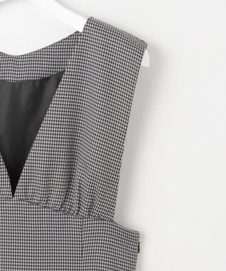 Feroux 【洗える】美シルエット ジャンパースカート チェック柄