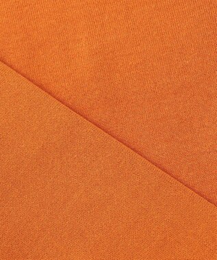 自由区 【アンサンブル対応・洗える】ウールシルク カーディガン ビタミンオレンジ