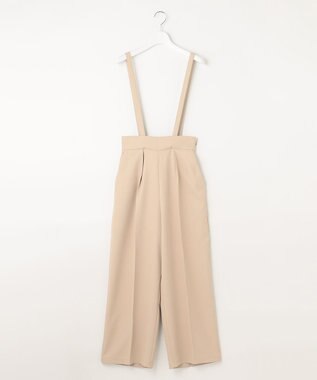 Feroux サスペンダー付きハイウエスト パンツ ベージュ系