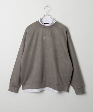 WEGO 【2点SET】フェイクスウェードアンサンブルプルオーバー ベージュ