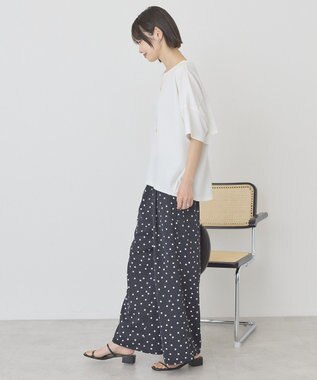 AMERICAN HOLIC 【先行予約】【WEB限定】バックフリル半袖プルオーバー Off White