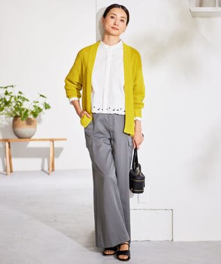 自由区 L 【洗える】テンセルツィルカーゴ パンツ グレー