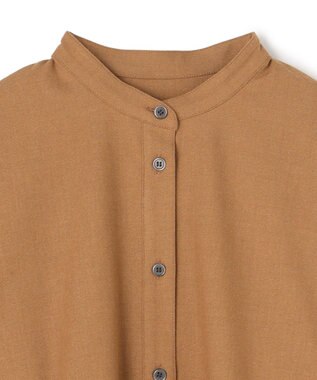 UNFILO ライトフランネル オーバーシャツ キャメル