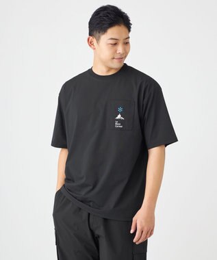 SHARE PARK MENS 【UVカット・吸水速乾・ストレッチ・軽量 】ポケットロゴTシャツ（L・XLサイズ） ブラック系