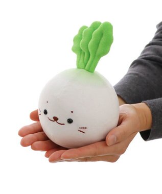Mother garden しろたん 白いもの マスコット 17.5cm 《白いかぶ》 白～オフホワイト