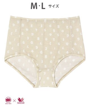 ワコール／睡眠科学 【ショーツ】　SOU・SOU（R）　ベア天竺素材　YBX636とペア　睡眠科学／ワコール　YPX636 ベージュ