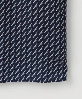 J.PRESS LADIES 幾何プリント モックネック カットソー ネイビー系5