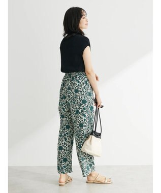 Green Parks ・Ｐｅｔｉｔ　Ｆｌｅｕｒ　フレンチスリーブリブニット Black