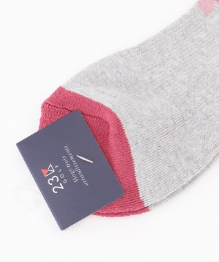 23区GOLF 【WOMEN】花モチーフアンクルソックス ライトグレー系