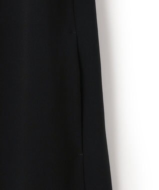 23区 【洗える】トリアセダブルジョーゼット ワンピース ブラック系