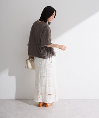 Green Parks ＳＥＴ２点チュール＋半袖ＴＥＥ Charcoal Gray