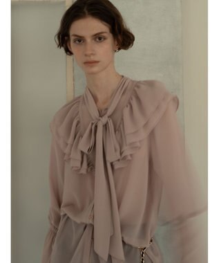 Te chichi ボウタイチュニックフリルブラウス《2025Autumn catalog vol.2 item》