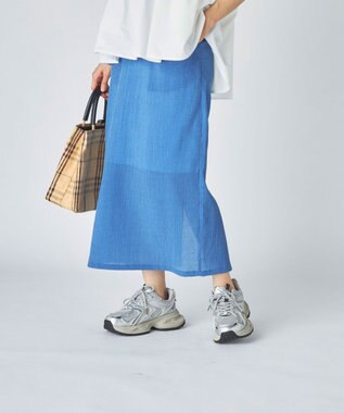 OP／FILA 【Ocean Pacific】水陸両用ロングスカート ブルー