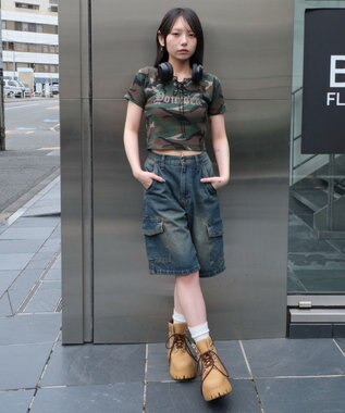 WEGO グラフィックレースアップちびT 柄3