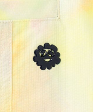 PW CIRCULUS 【MEN】タイダイ メッシュカーゴショーツ ゴルフ イエロー系5