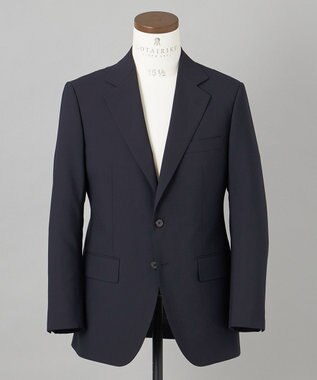 GOTAIRIKU 【オールシーズン対応】WOOL×POLYESTER ライトウェイト スーツ（ネイビー） ネイビー系