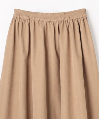 ANY L 【2SET】バイカラーニット×スエードスカートセット ブラック×キャメル