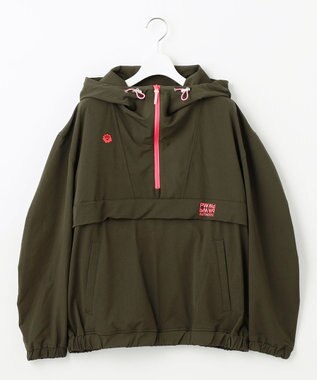 PW CIRCULUS 【 伸縮性あり 】【WOMEN】シャーリングアノラック ブルゾン カーキ系