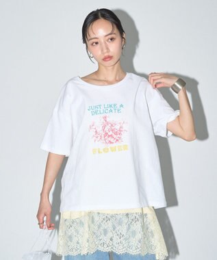 earth music&ecology 刺繍Tシャツ B
