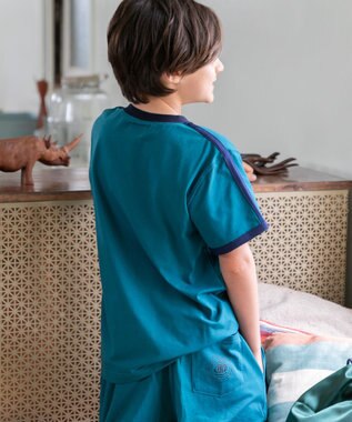 J.PRESS KIDS 【S-Lサイズ】ナップザック付き ルームウェア 上下セット グリーン系