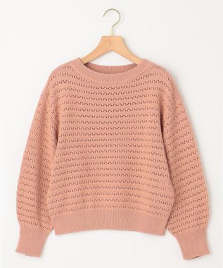 組曲 S 編地切替ドルマンプルオーバー ニット アプリコットブラウン系