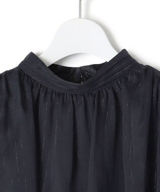 23区 L 【APPLAUDIR】クレープシフォン ドレス ネイビー