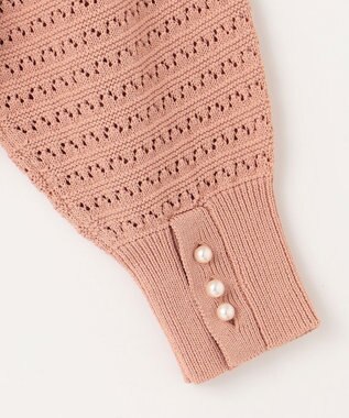 組曲 編地切替ドルマンプルオーバー ニット アプリコットブラウン系