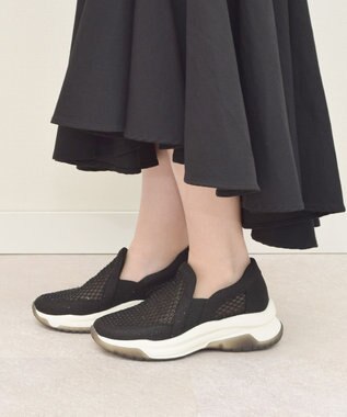 Bridget Birkin 【Bridget Birkin】ラインストーンメッシュスニーカー ブラック雑材