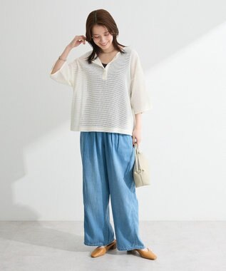 Green Parks 前後２ｗａｙコットンメッシュプルオーバー White