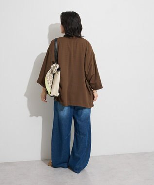 Green Parks 【適ON】シアーシャツジャケット Brown